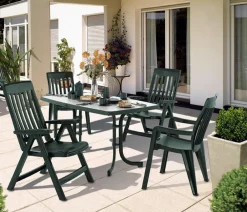Sieger Garten-Esstische|Klapptische > Klapptisch Boulevard mit mecalit®-PRO-Platte, rechteckig
