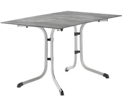 Sieger Garten-Esstische|Klapptische - Klapptisch Boulevard mit mecalit®-PRO-Platte, rechteckig Dunkelgrau
