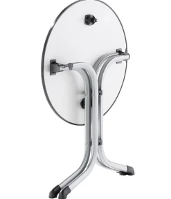 Sieger Klapptisch Boulevard mit vivodur®-Platte, ca. Ø68/H73 cm Grau New