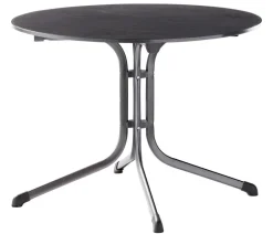 Sieger Beistelltische|Balkontische - Klapptisch Boulevard mit vivodur®-Platte, ca. Ø100/H73 cm Dunkelgrau