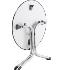 Sieger Beistelltische|Balkontische - Klapptisch Boulevard mit vivodur®-Platte, ca. Ø85/H73 cm Grau