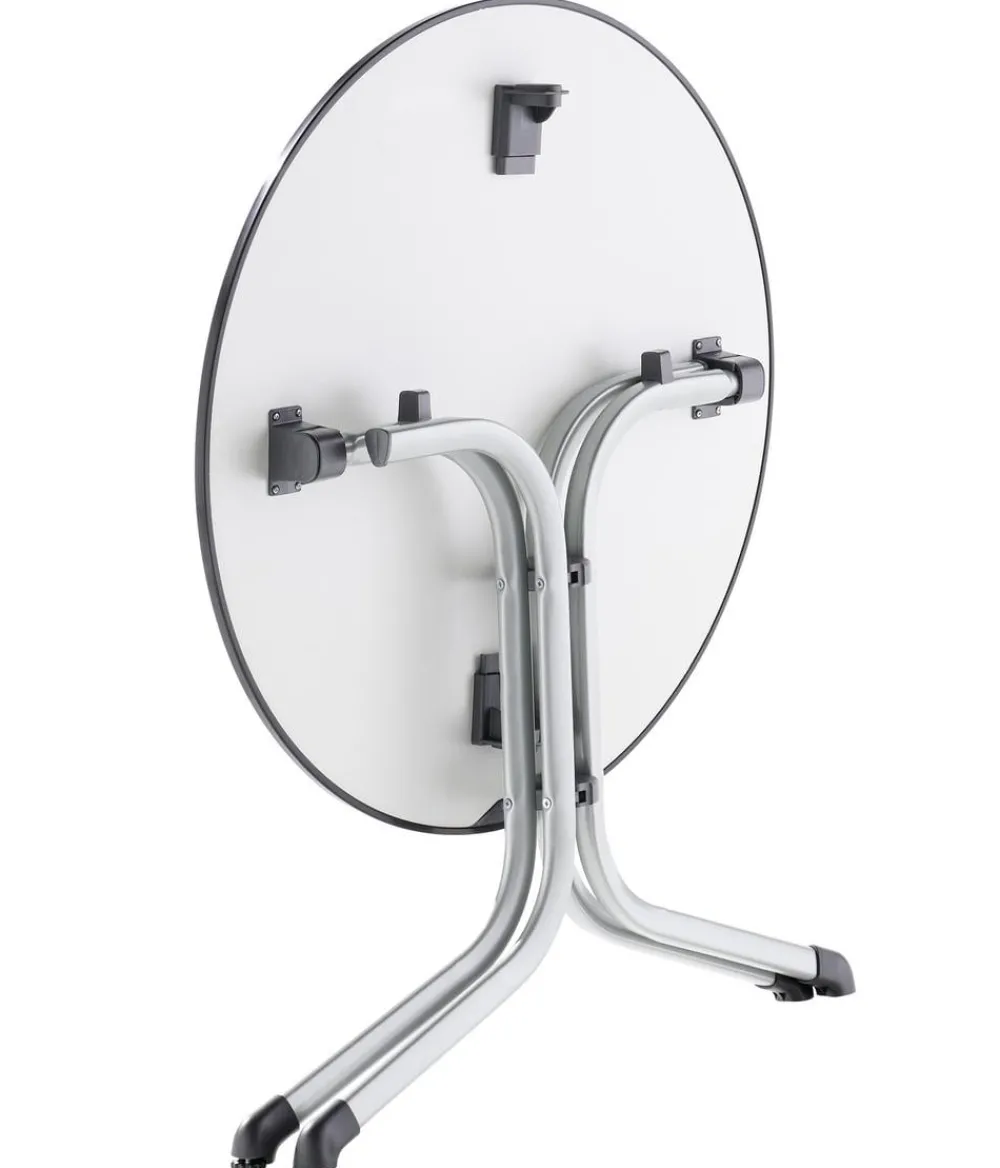 Sieger Beistelltische|Balkontische - Klapptisch Boulevard mit vivodur®-Platte, ca. Ø85/H73 cm Grau