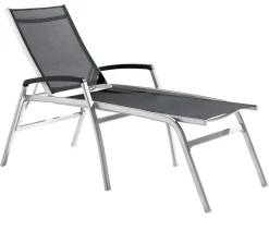 Sieger Relaxliegen - Relaxliege Bodega Komfort, ca. B75/H116/T194 cm Dunkelgrau