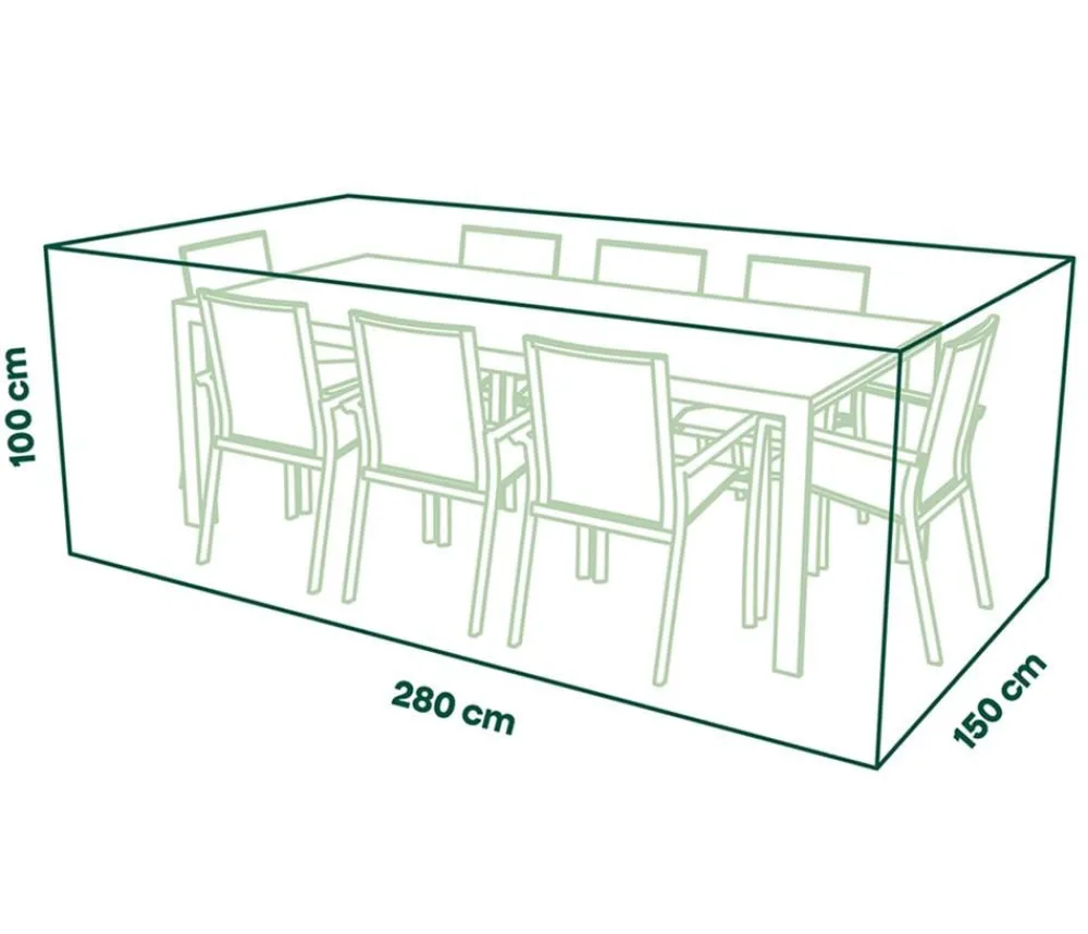 Siena Garden Schutzhüllen - Abdeckhaube für Sitzgruppe, ca. B150/H280/T100 cm Beige
