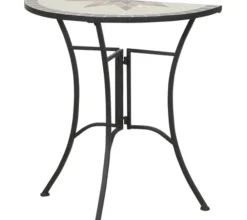 Siena Garden Gartentische Metall|Balkonmöbel Metall > Anstelltisch Stella, halbrund, ca. B35,5/H71,5 cm