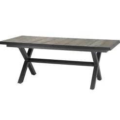 Siena Garden Garten-Esstische|Ausziehtische - Ausziehtisch Sincro, ca. H77/B200-260/T100 cm Dunkelgrau