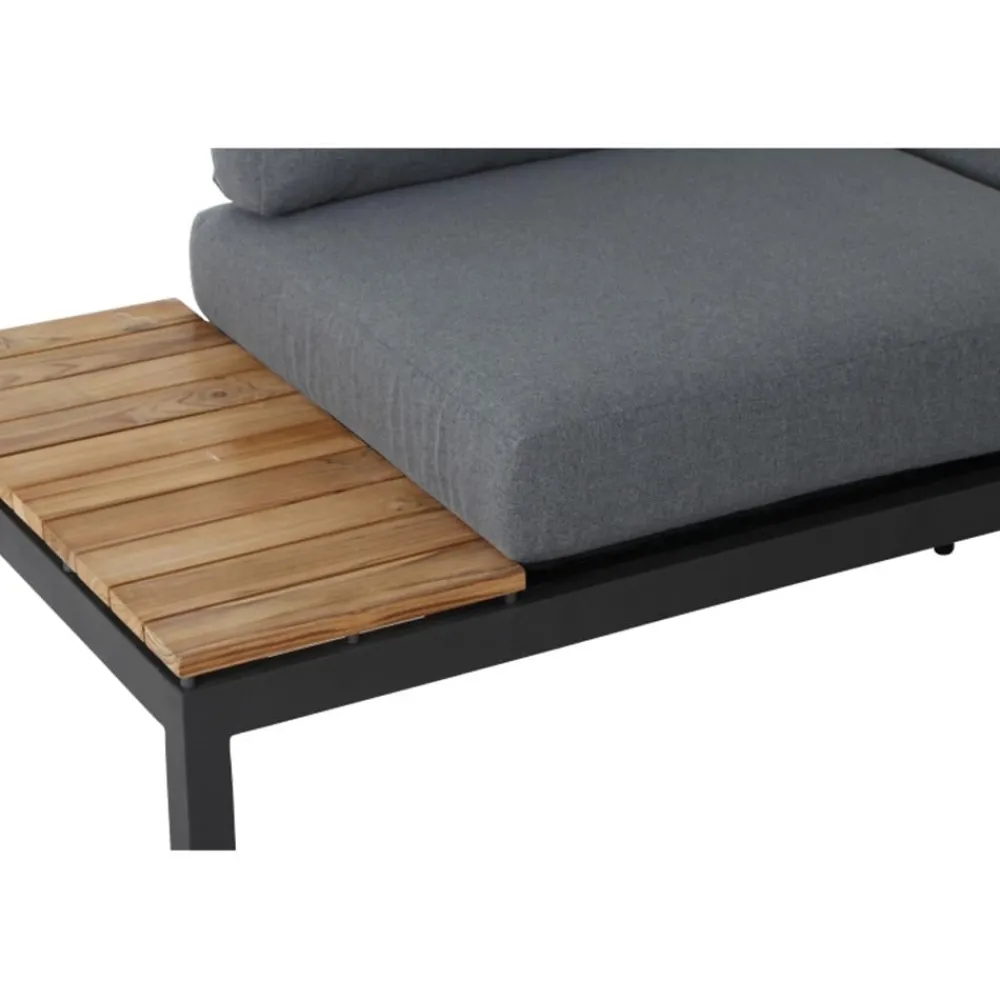 Siena Garden Loungemöbel|Loungebänke > Bank Alvida, rechts, 70 x 175 x 80 cm, anthrazit/