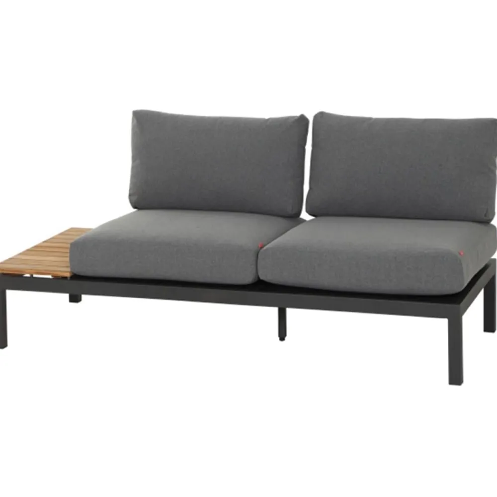 Siena Garden Loungemöbel|Loungebänke > Bank Alvida, rechts, 70 x 175 x 80 cm, anthrazit/
