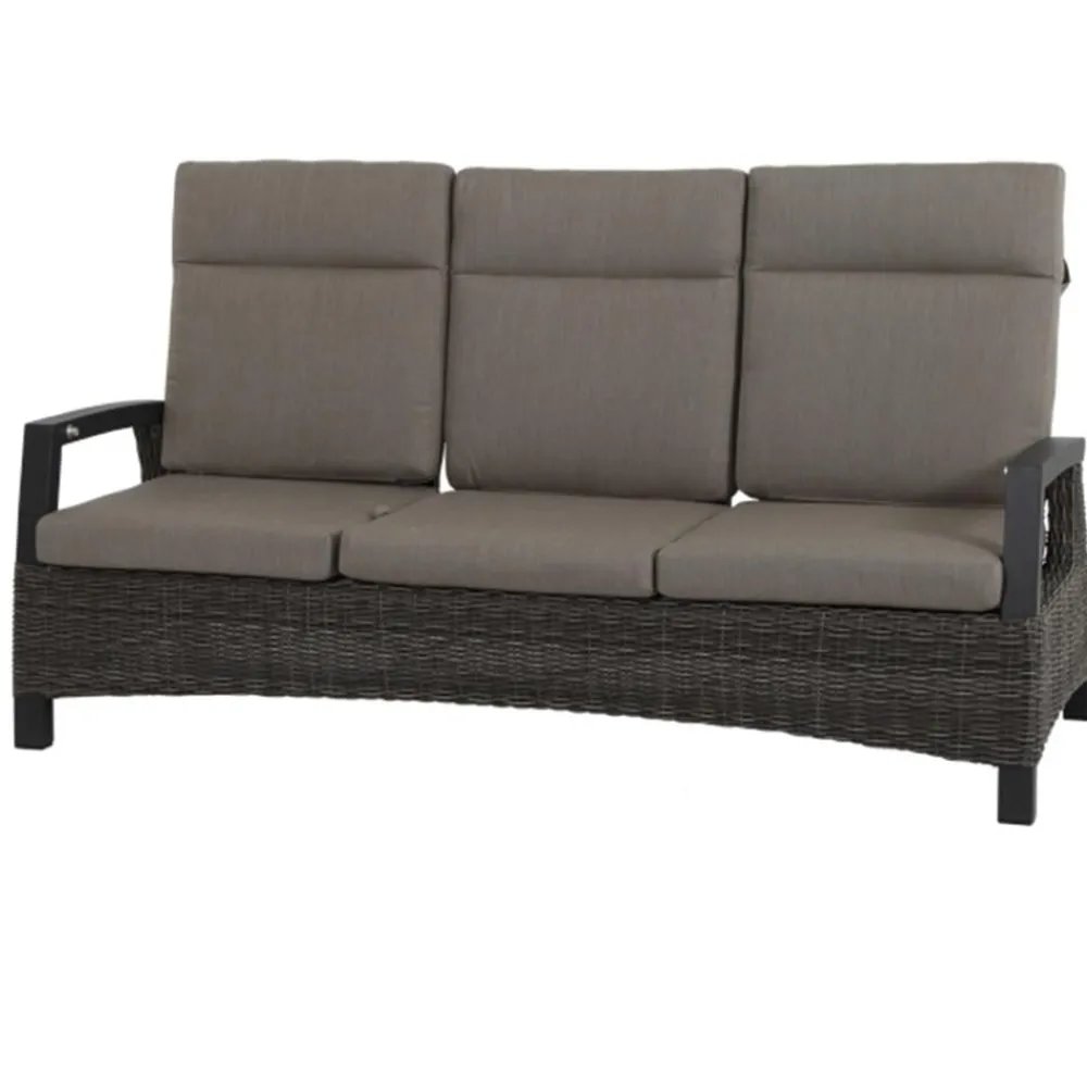 Siena Garden Bank Corido, 103 x 206 x 87 cm Dunkelgrau