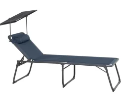 Siena Garden Campingliege Premium, blau, ca. B69/H43/T200 cm Dunkelblau Outlet