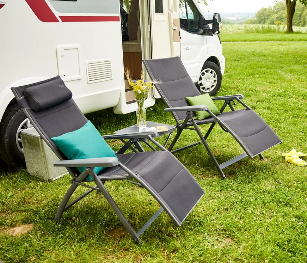 Siena Garden Relaxstühle > Camping Relaxstuhl XL Premium, anthrazit