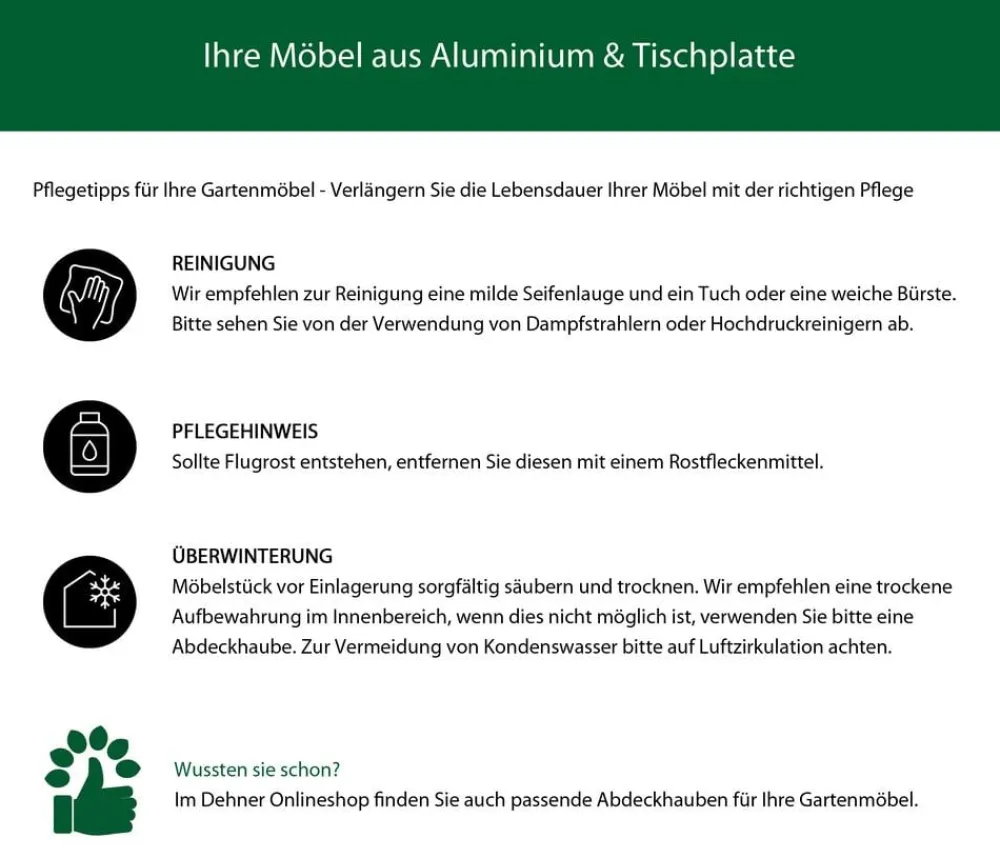 Siena Garden Garten-Esstische|Gartentische Aluminium - Dining-Tisch Silva Dunkelgrau