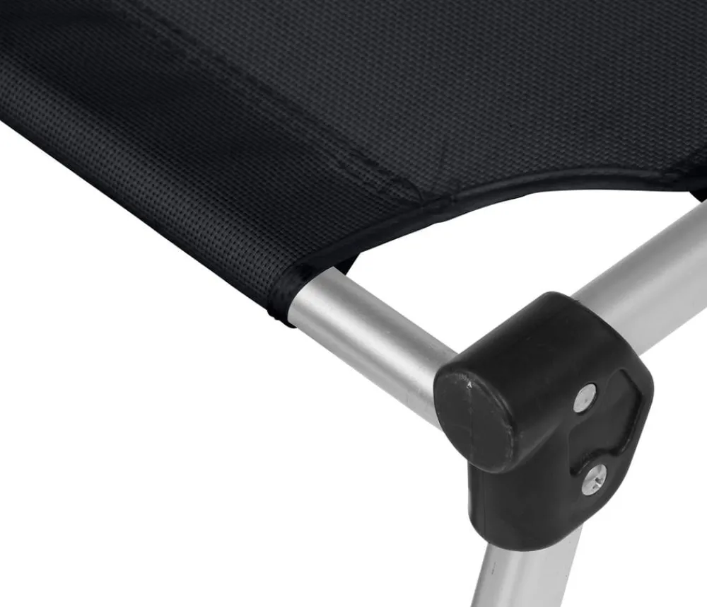 Siena Garden Dreibeinliege XXL, ca. B69,5/H86/T209 cm Schwarz Outlet