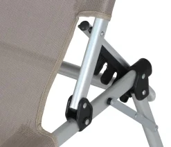 Siena Garden Klappliegen|Relaxliegen - Dreibeinliege XXL, ca. B69,5/H86/T209 cm Taupe