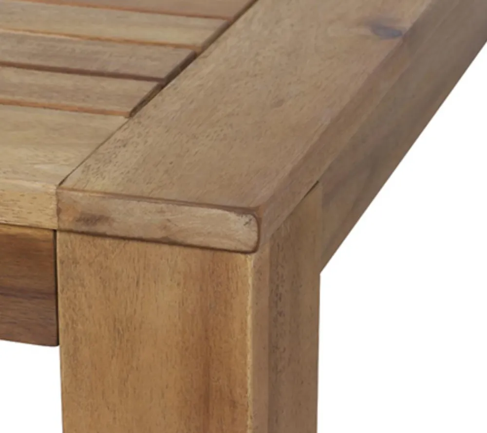 Siena Garden Garten-Esstische|Gartentische Holz - Gartentisch Paleros, ca. B160/H75/T90 cm Hellbraun