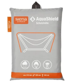 Siena Garden Schutzhüllen - Hängemattenhülle AquaShield, ca. B105/H104/T312 cm Grau