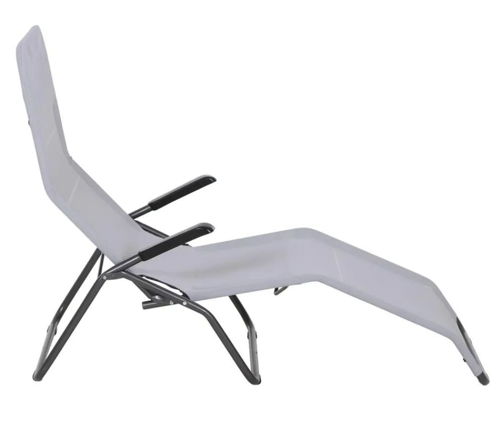 Siena Garden Kippliege Anco, ca. B56/H103,5/T175 cm Grau
