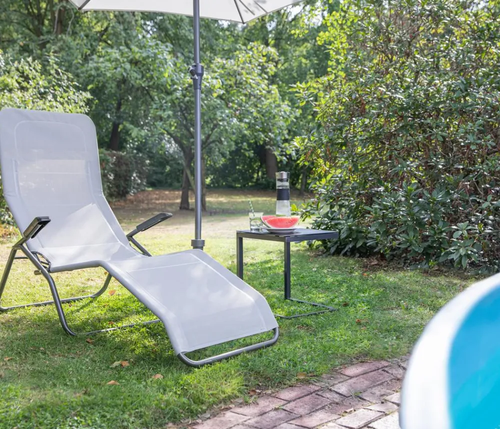 Siena Garden Kippliege Anco, ca. B56/H103,5/T175 cm Grau
