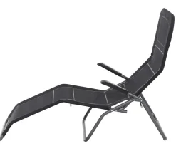 Siena Garden Klappliegen|Relaxliegen - Kippliege Anco, ca. B56/H103,5/T175 cm Schwarz
