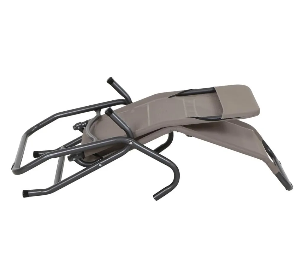 Siena Garden Klappliegen|Relaxliegen - Kippliege Bito, ca. B54/H118/T183 cm Taupe
