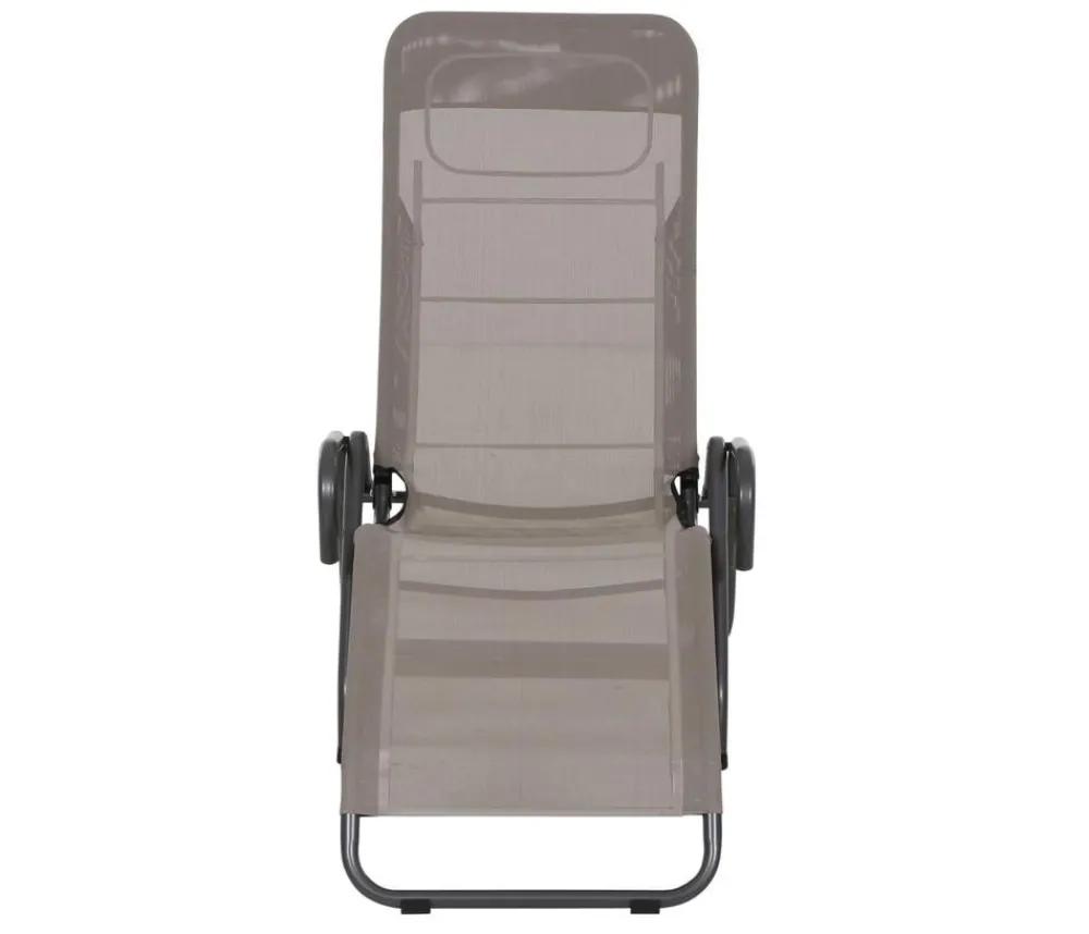 Siena Garden Klappliegen|Relaxliegen - Kippliege Bito, ca. B54/H118/T183 cm Taupe