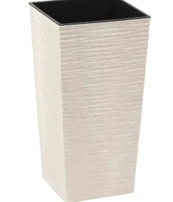 Siena Garden Kunststoff-Säulen ECO Nizza, konisch, , ca. B30/H57/T30 cm, 2er-Set Weiß Sale