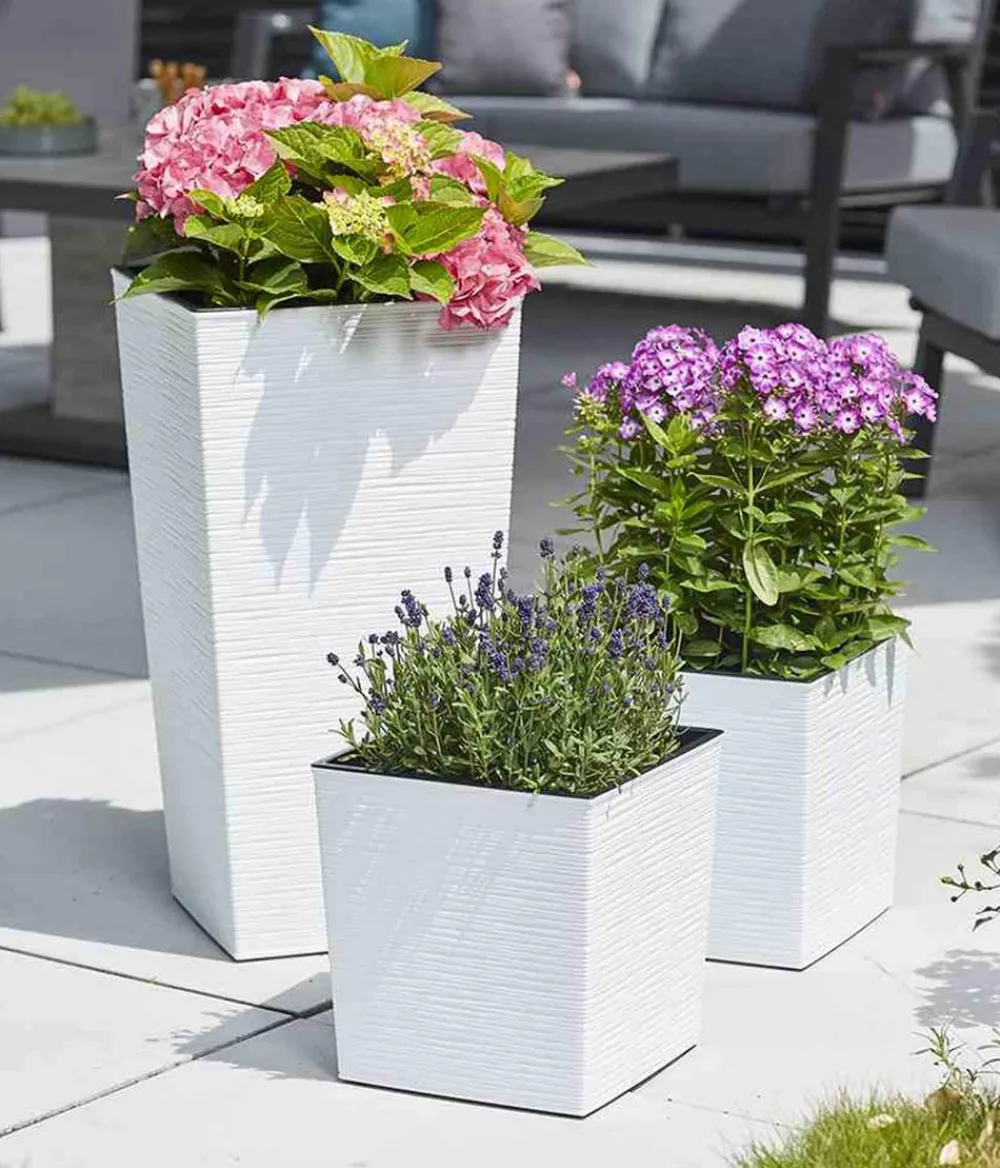 Siena Garden Blumentöpfe & Übertöpfe > Kunststoff-Säule ECO Nizza, konisch, ca. B35/H68/T35 cm