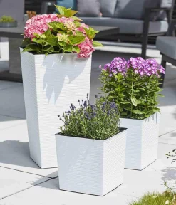 Siena Garden Blumentöpfe & Übertöpfe > Kunststoff-Säule Eco Nizza, konisch, ca. B40/H75/T40 cm