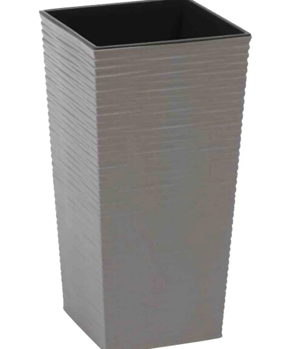 Siena Garden Blumentöpfe & Übertöpfe > Kunststoff-Topf-Set ECO Nizza, konisch, , ca. B25/H46,5/T25 & B30/H57/T30 cm, 2-teilig