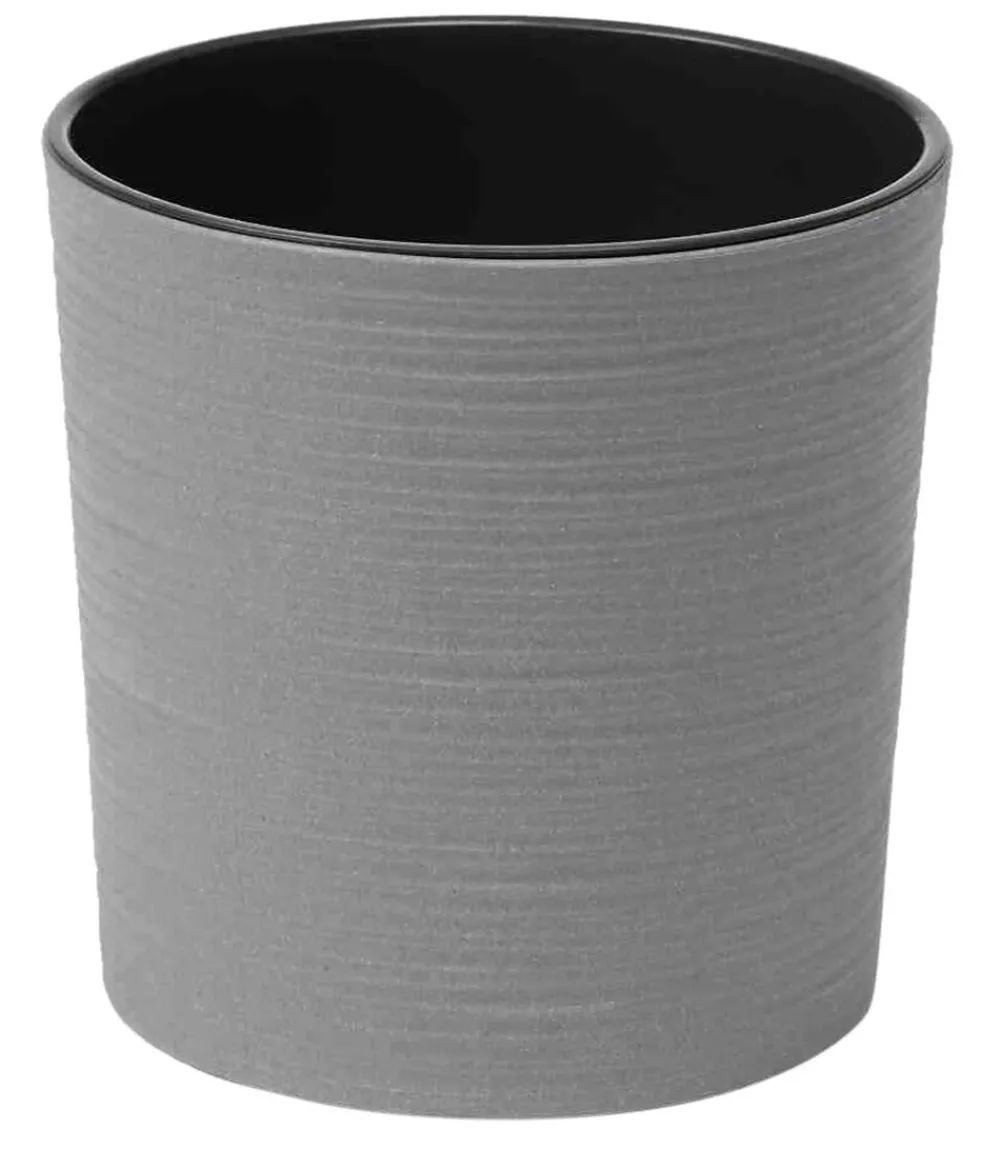 Siena Garden Blumentöpfe & Übertöpfe > Kunststoff-Topf-Set ECO Lens, rund, ca. Ø25/H25 & Ø30/H30,5 cm, 2-teilig