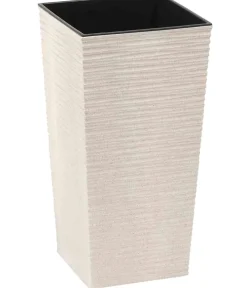 Siena Garden Blumentöpfe & Übertöpfe > Kunststoff-Topf ECO Nizza, konisch, , ca. B25/H46,5/T25 cm, 2er-Set
