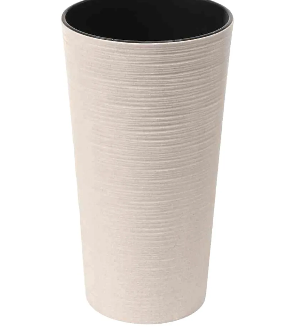 Siena Garden Vasen|Blumentöpfe & Übertöpfe > Kunststoff-Topf ECO Locon, konisch, , ca. Ø25/H46,5 cm, 2er-Set