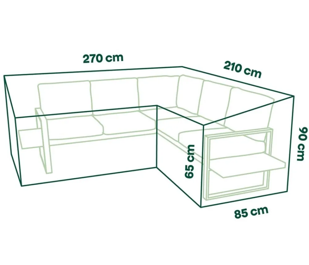 Siena Garden Loungehülle, ca. B270/H210/T90 cm Beige Hot