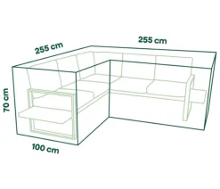 Siena Garden Schutzhüllen - Loungehülle, ca. B255/H255/T70 cm Beige