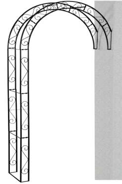 Siena Garden Metall-Rosenbogen Cambridge, ca. B130/H245/T35 cm Schwarz Outlet