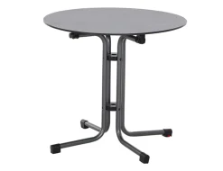 Siena Garden runder Klapptisch Sola Dunkelgrau Outlet