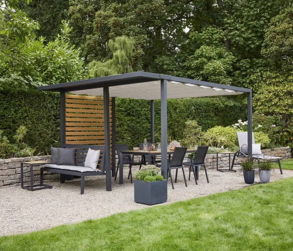 Siena Garden Schattenmanufaktur® Pergola Basis Libera, ca. B315/H217/T315 cm Anthrazit Sale