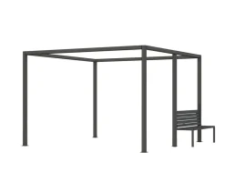 Siena Garden Schattenmanufaktur® Pergola-Zubehör Bank Anthrazit
