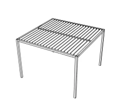 Siena Garden Pavillons - Schattenmanufaktur® Pergola Basis Vivera, ca. B320/H220/T320 cm Anthrazit