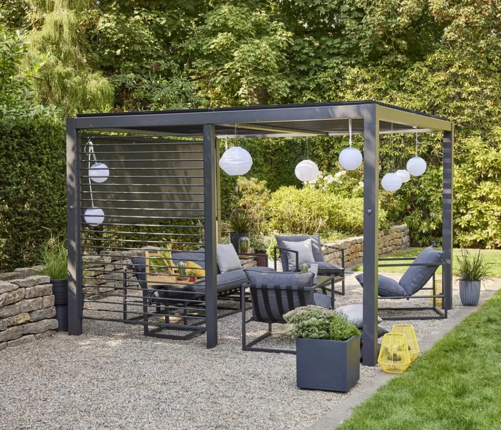 Siena Garden Pavillons - Schattenmanufaktur® Pergola Basis Vivera, ca. B320/H220/T320 cm Anthrazit