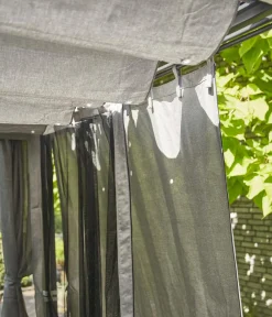 Siena Garden Pavillons - Schattenmanufaktur® Pergola Vorhang Silber