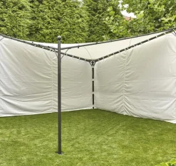 Siena Garden Seitenteil für Pavillon Berlino Weiß Best