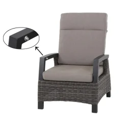 Siena Garden Gartenstühle Rattan|Garten- & Loungesessel - Sessel Corido, ca. B73/H101/T83 cm