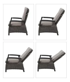 Siena Garden Gartenstühle Rattan|Garten- & Loungesessel - Sessel Corido, ca. B73/H101/T83 cm