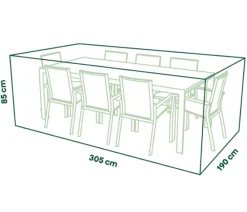 Siena Garden Schutzhüllen - Sitzgruppenhülle, ca. B305/H85/T190 cm Beige