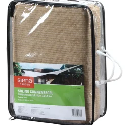 Siena Garden Sonnensegel - Sonnensegel Solino, quadratisch, ca. B360/T360 cm Beige