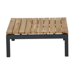 Siena Garden Teak-Loungetisch Alvida, anthrazit/natur, ca. B74/H30/T74 cm Online