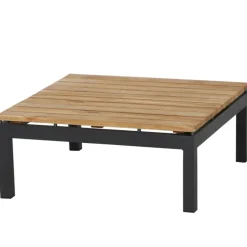 Siena Garden Teak-Loungetisch Alvida, anthrazit/natur, ca. B74/H30/T74 cm Online