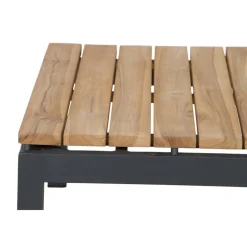 Siena Garden Teak-Loungetisch Alvida, anthrazit/natur, ca. B74/H30/T74 cm Online