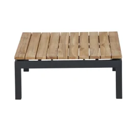 Siena Garden Teak-Loungetisch Alvida, anthrazit/natur, ca. B74/H30/T74 cm Online